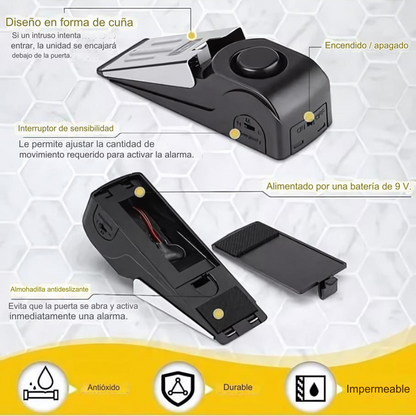 Stopper™ - Alarma Puerta Tope Sirena Para Casa O Negocio Inalambrica