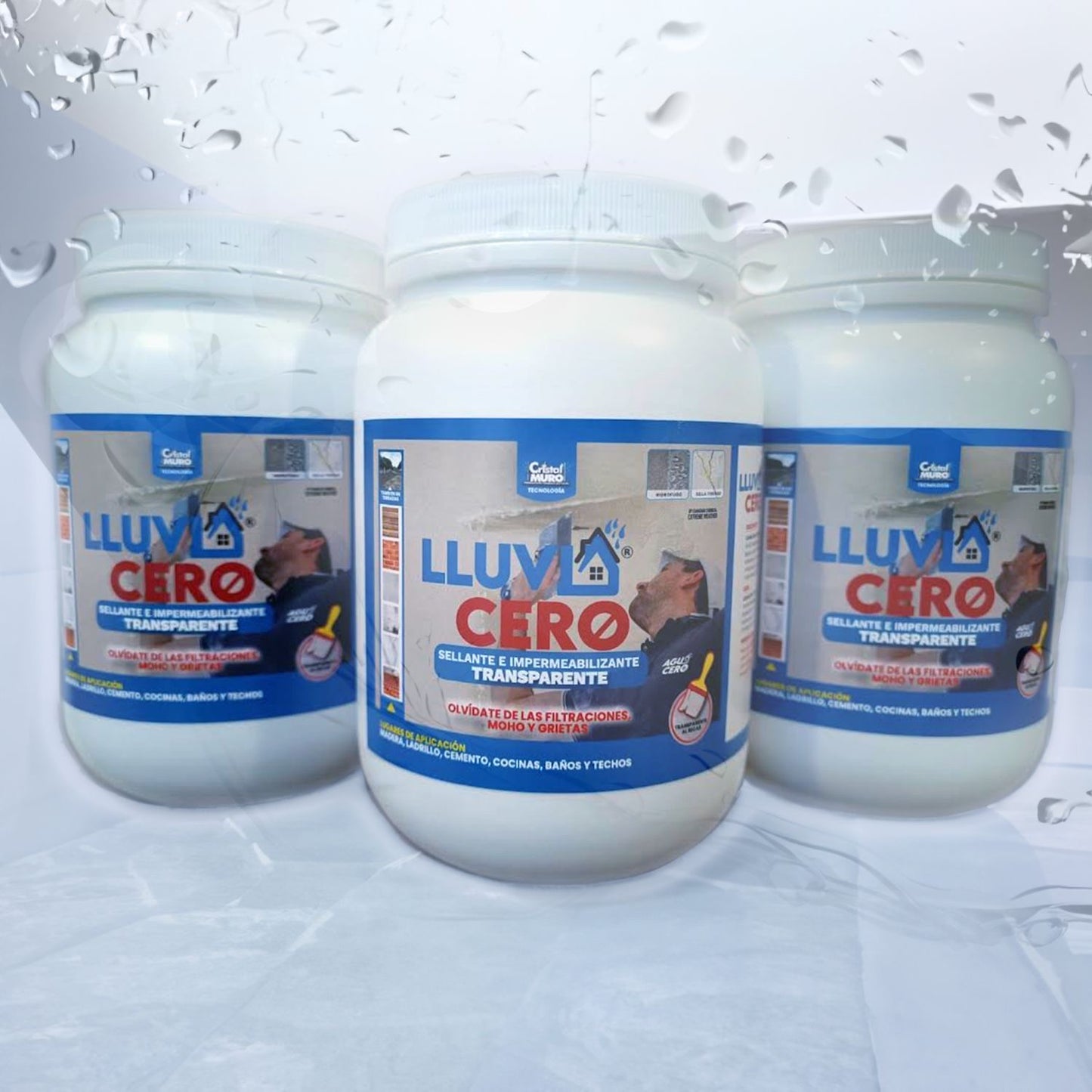 LluviaCero® - 3 Litros - Dile Adiós a Las Goteras y Humedades