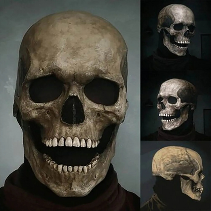 SkullMask™ - la Auténtica Máscara de calavera de cabeza completa con mandíbula móvil