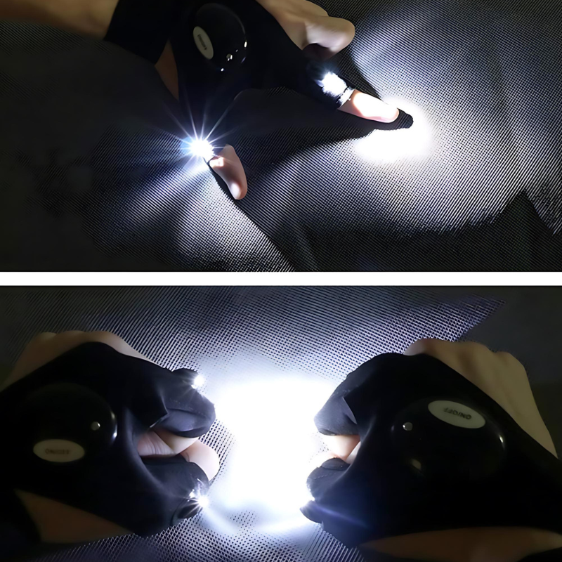 NeoLume™ - Precisión y Luz en tus Manos: Guantes de Linterna LED