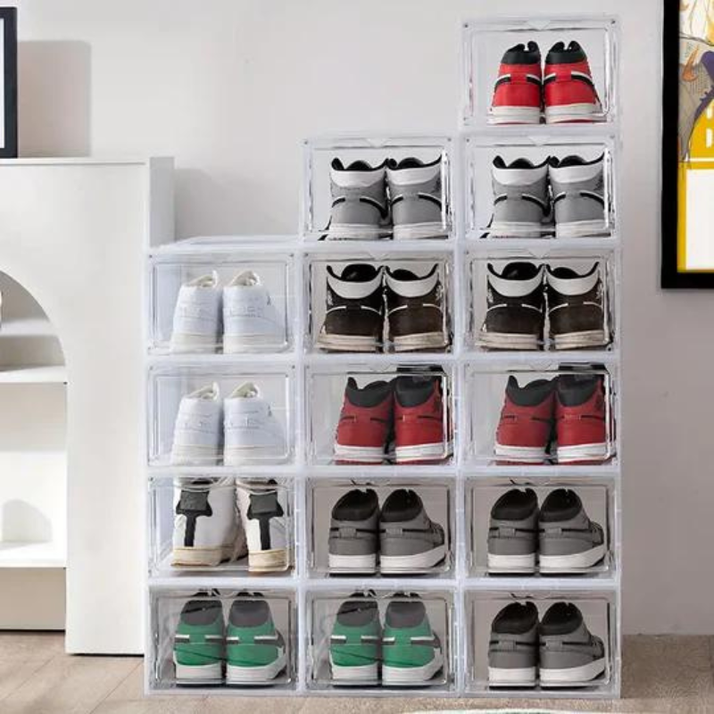 ShoeStack™ - x5 cajas  "¡Organiza, ahorra y sorprende con cada paso!"