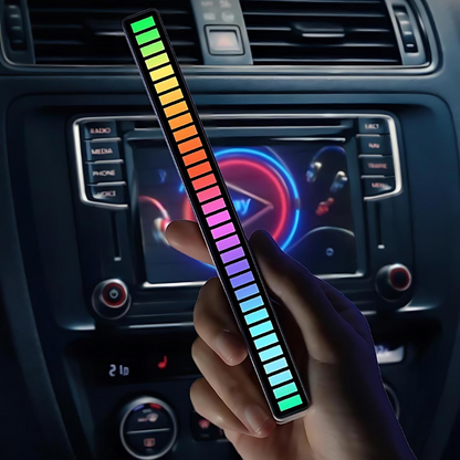 PulseFlow™️-Tira de luces LED RGB con Control de sonido y música