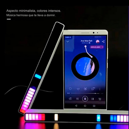 PulseFlow™️-Tira de luces LED RGB con Control de sonido y música