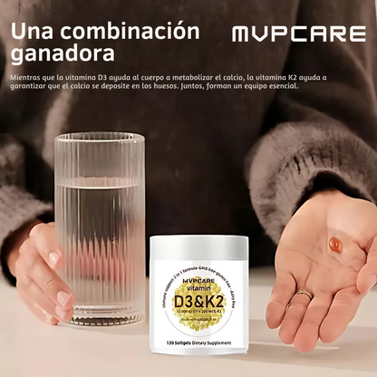 Vitaminas D3&K2® - Vitaminas para Huesos Fuertes y Saludables