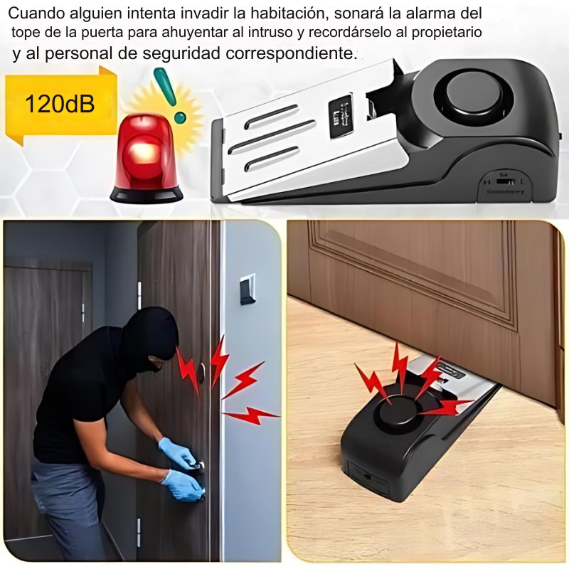 Stopper™ - Alarma Puerta Tope Sirena Para Casa O Negocio Inalambrica