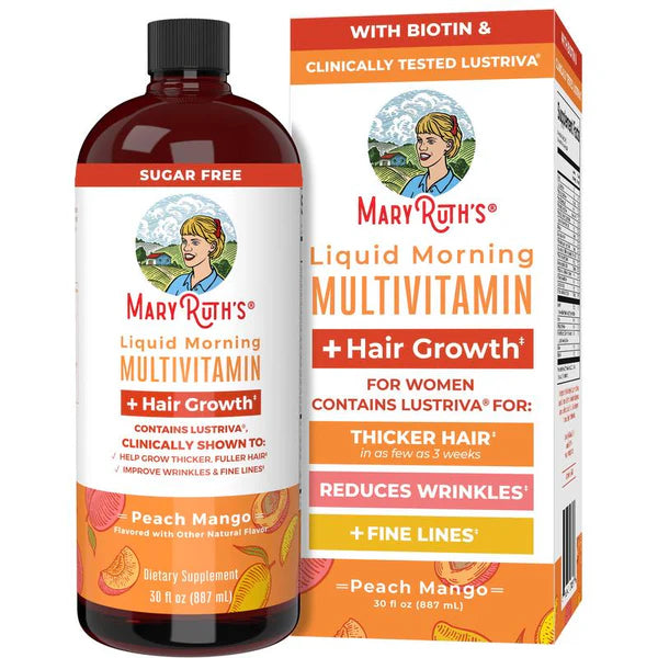 Mary Ruths® - Multivitamínico Líquido Matutino + Crecimiento Capilar