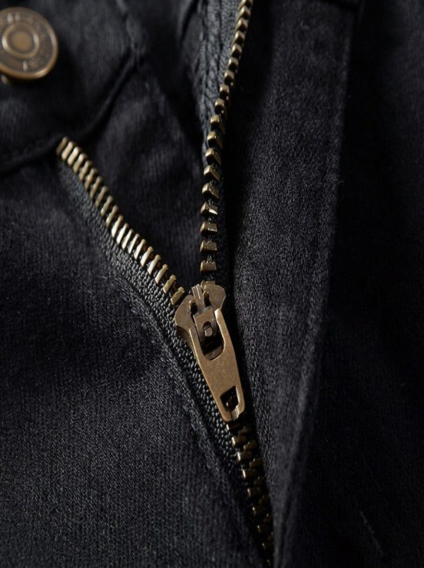 Black Graphic Slim Fit Jeans