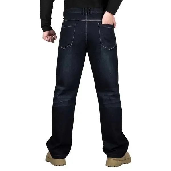 Heavy-Duty Rigid Denim Utility Jeans